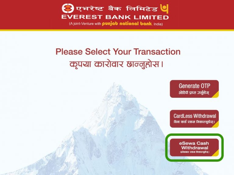 eSewa-cardless-withdrawal How to Withdraw Money from eSewa wallet to ATM cardless Withdrawal