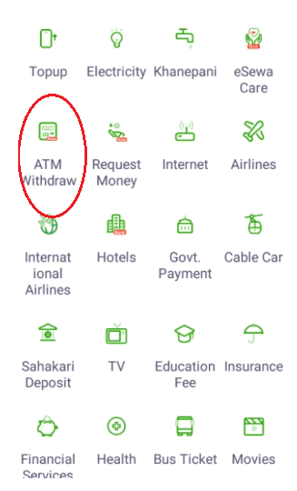 esewa-wallet-to-atm-withdraw How to Withdraw Money from eSewa wallet to ATM cardless Withdrawal