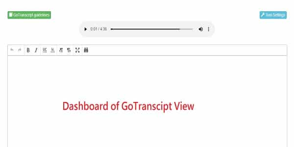 dashboard-gotranscript dashboard gotranscript